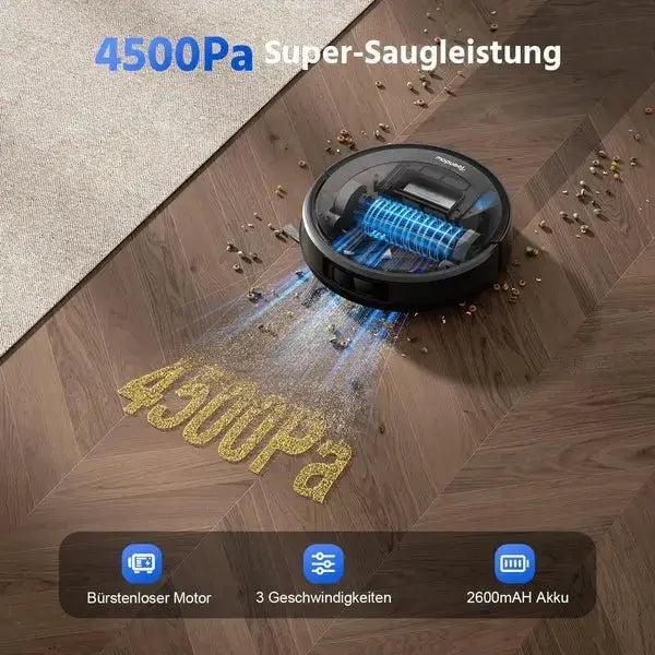 Teendow D10S MAX 2 - in - 1 Robot Vacuum Cleaner – Smart Cleaning - Teendow Australia